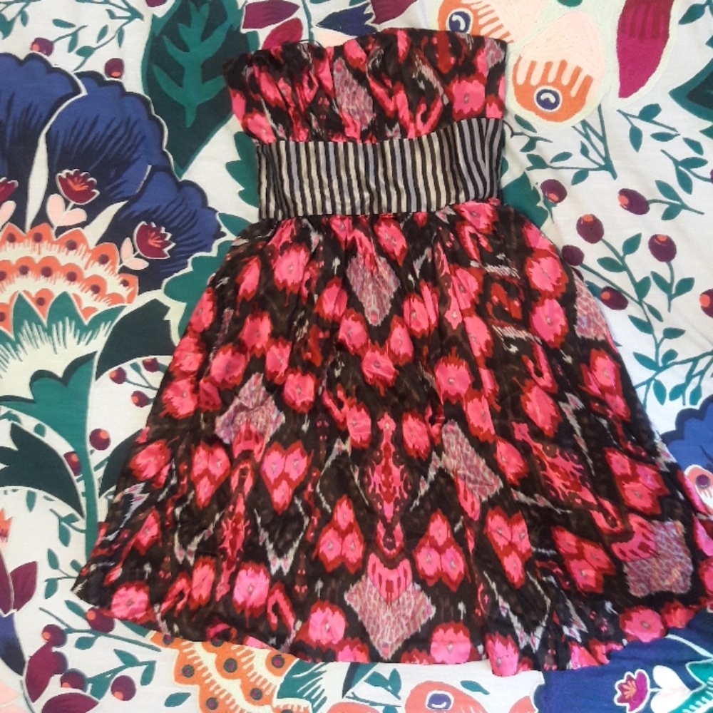 Plenty by Tracy Reese size 6 strapless silk dress